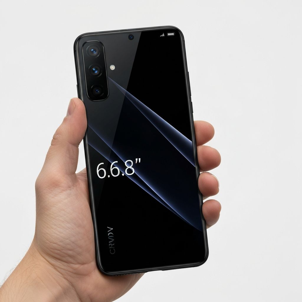 Premium flagship smartphone in hand