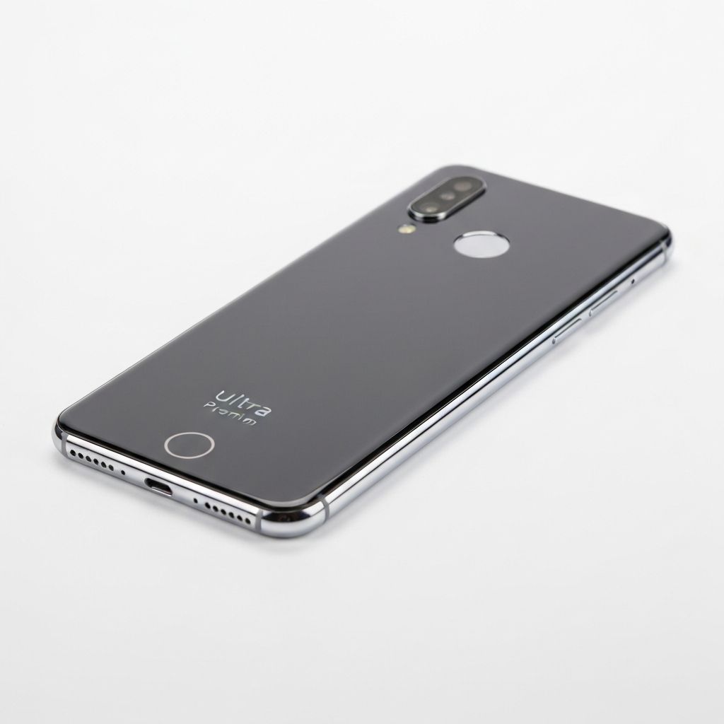 Premium smartphone in silver
